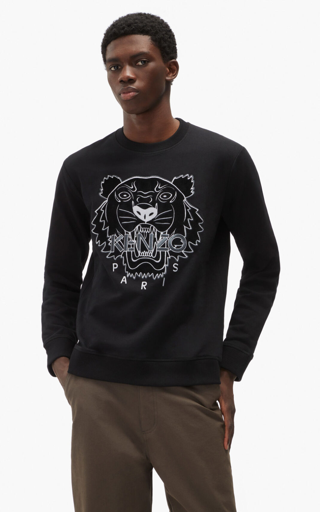 Sweat Kenzo Homme The Hiver Capsule Tiger Noir MXPST-5961